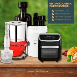 KIT CHOCOLATERO 4.5 KG + TOSTADORA DE CACAO (AIRFRYER)